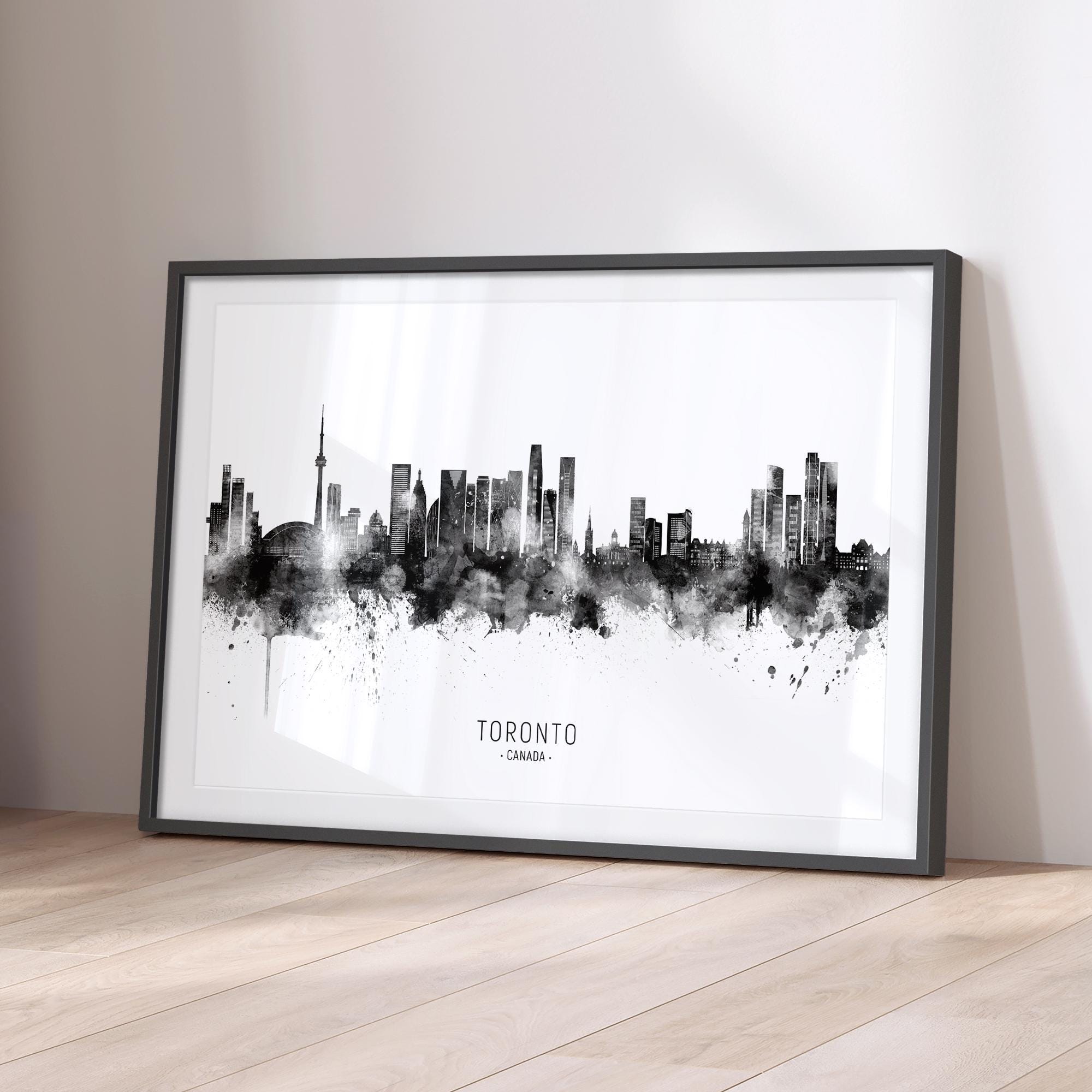 Toronto Skyline Canada, Cityscape Art Print Poster BX (43354) - Etsy