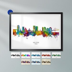 Panorama urbano di Halifax, Canada, stampa su poster ZX (25104)