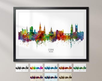 Częstochowa Skyline Poland, Cityscape Art Print Poster KX (31800)