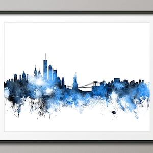 Horizonte de la ciudad de Nueva York, impresión artística (1118)