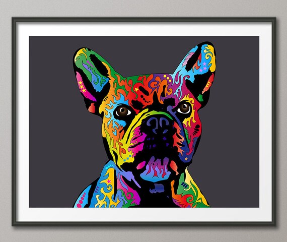 french bulldog pop art