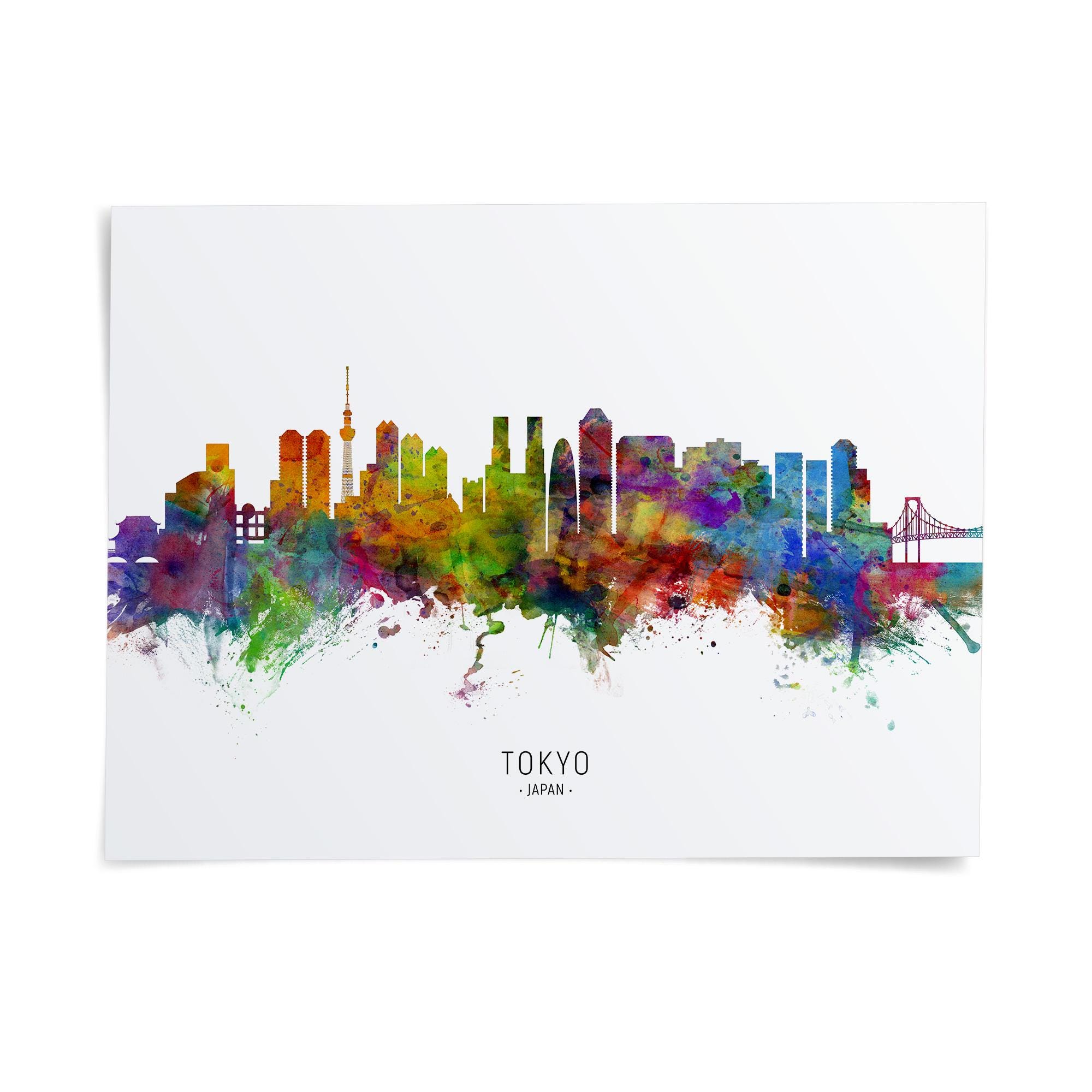 Tokyo Skyline Japan, Poster Print Cityscape Art ZX (6526) - Etsy