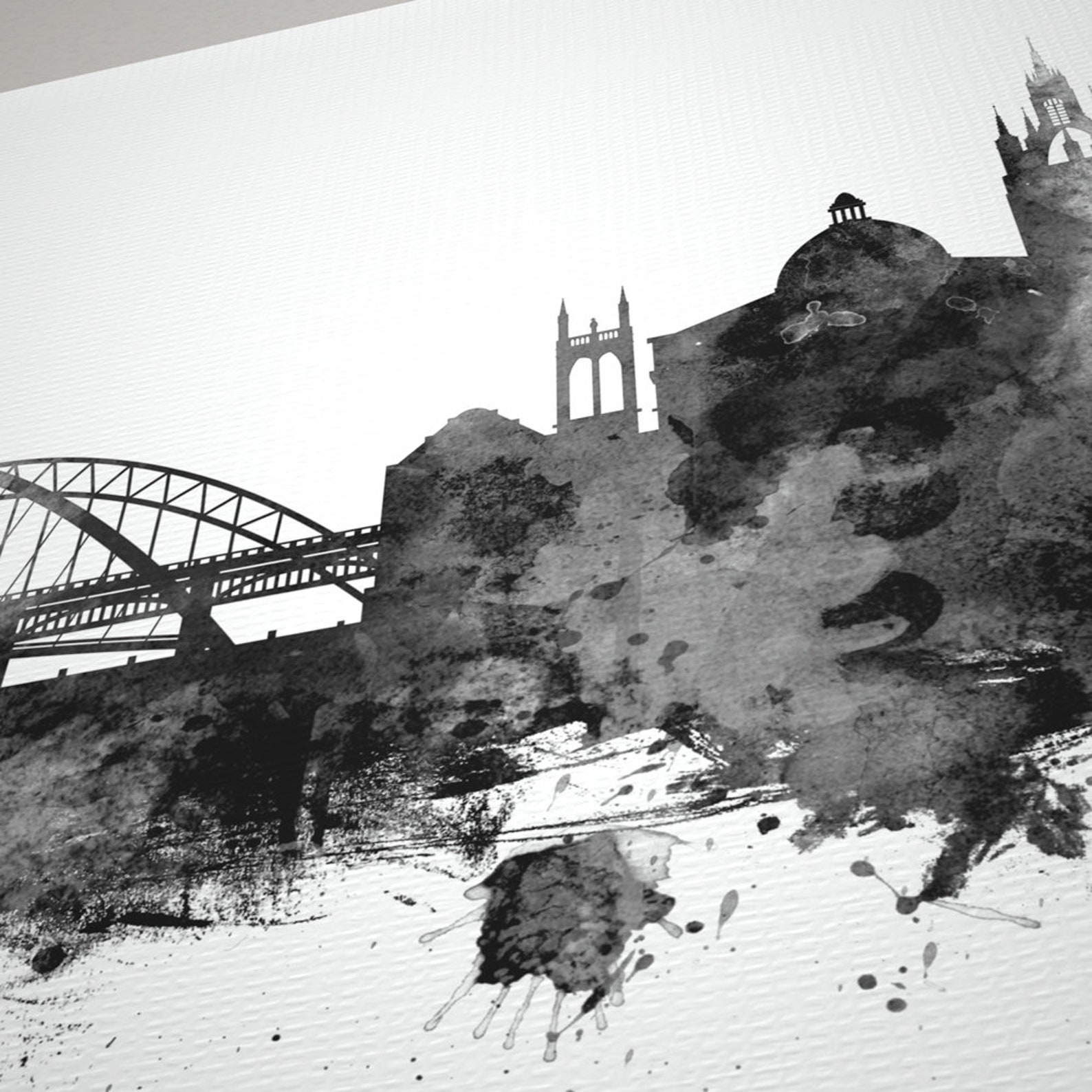 Newcastle Skyline Canvas Newcastle Cityscape Box Canvas Art Etsy UK