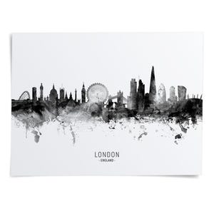 a black and white photo of london england