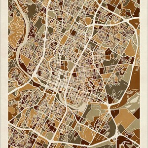 Austin Map, Austin Texas City Map, Art Print 2945 image 3