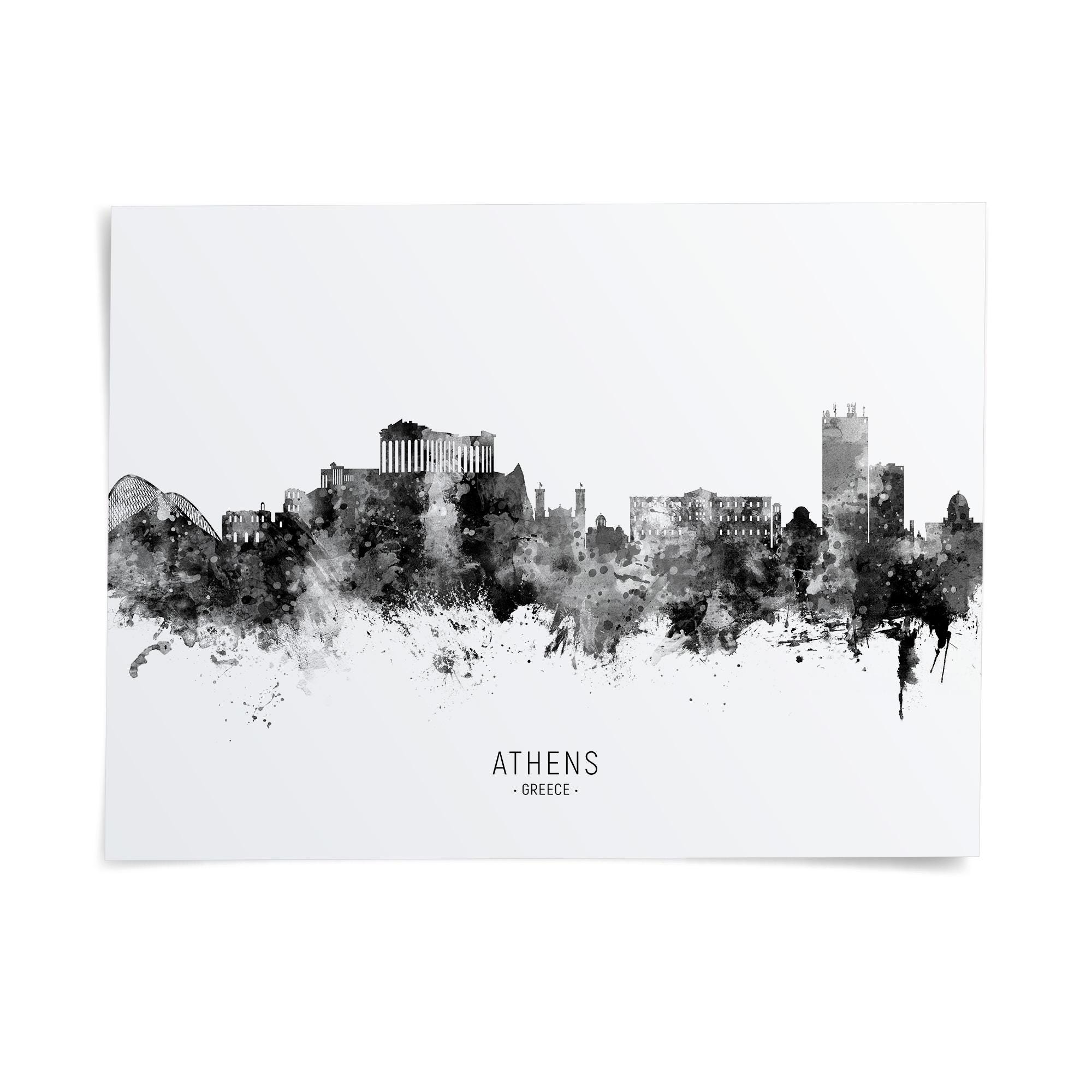 Athens Skyline Greece, Poster Print Cityscape Art ZX (6673) - Etsy