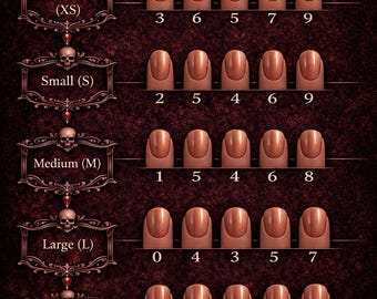 Press-On Nail Size Kit: Hitta din passform, Anpassad nagelguide