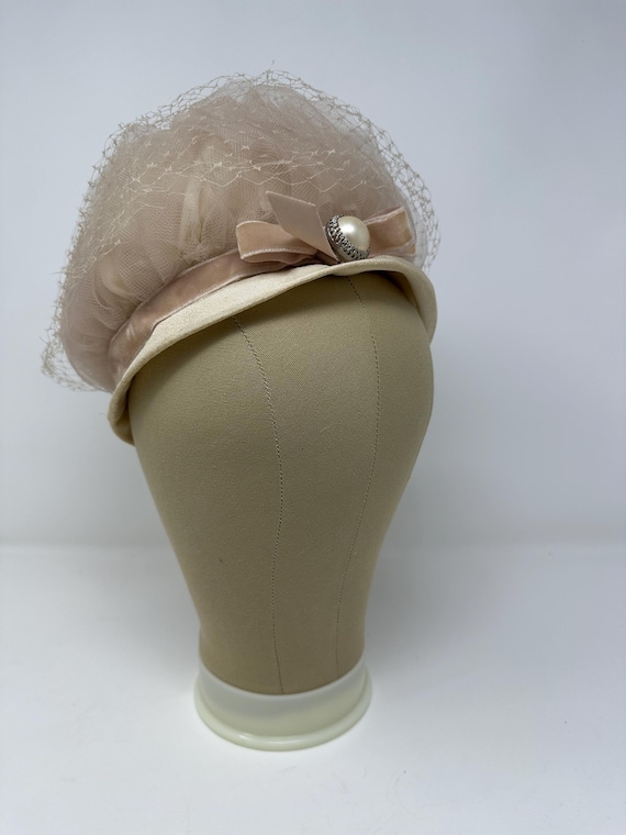 1950s Beehive Hat, Vintage Mid Century Cocktail Hat