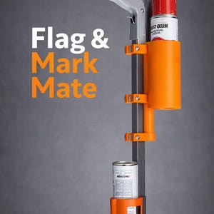 Flag and Mark Mate System – Utility Locator Flag Holder and Paint Can Carrier
