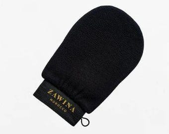 Guante exfoliante marroquí Kessa / Exfoliante corporal Hammam / Eliminador de piel muerta / Guante de spa marroquí / Cuidado natural de la piel / Guante exfoliante de jabón negro