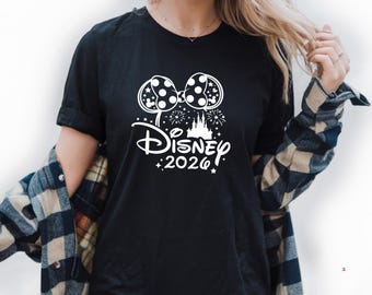 Camiseta personalizada Disney 2026, camisetas Disney 2026, camisetas Disneyworld, camisetas de viaje Disney, camiseta familiar Disney a juego, camiseta de vacaciones Disney
