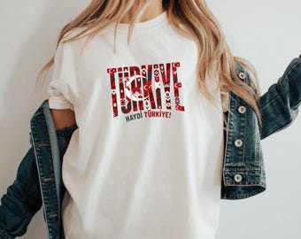 Turkey World Cup T-Shirt, Haydi Turkiye Turkish Pride Football Tee