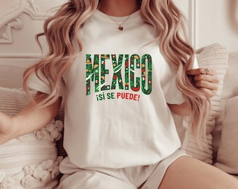 Camiseta de México para el Mundial, ¡Vamos México! Regalo para aficionados al fútbol, Camiseta de la selección mexicana de fútbol, Camiseta gráfica El Tri Pride, Deporte de fútbol de Norteamérica