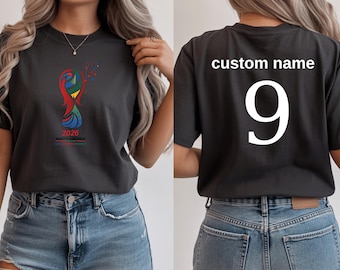 Camiseta personalizada de la Copa Mundial de EE. UU. 2026 – Camiseta política para aficionados a la Copa de Fútbol, camiseta con nombre personalizado impreso.