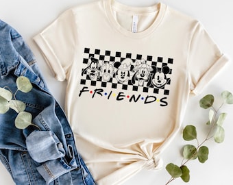Camiseta de Disney World Friends, camiseta de Mickey Mouse y sus amigos, camiseta de viaje familiar de Disney, camiseta de Disneyland