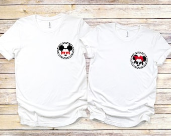 Camiseta Disney a cuadros de Minnie y Mickey, Camiseta para viaje familiar a Disney, Camiseta Disney 2026, Sudadera Disney