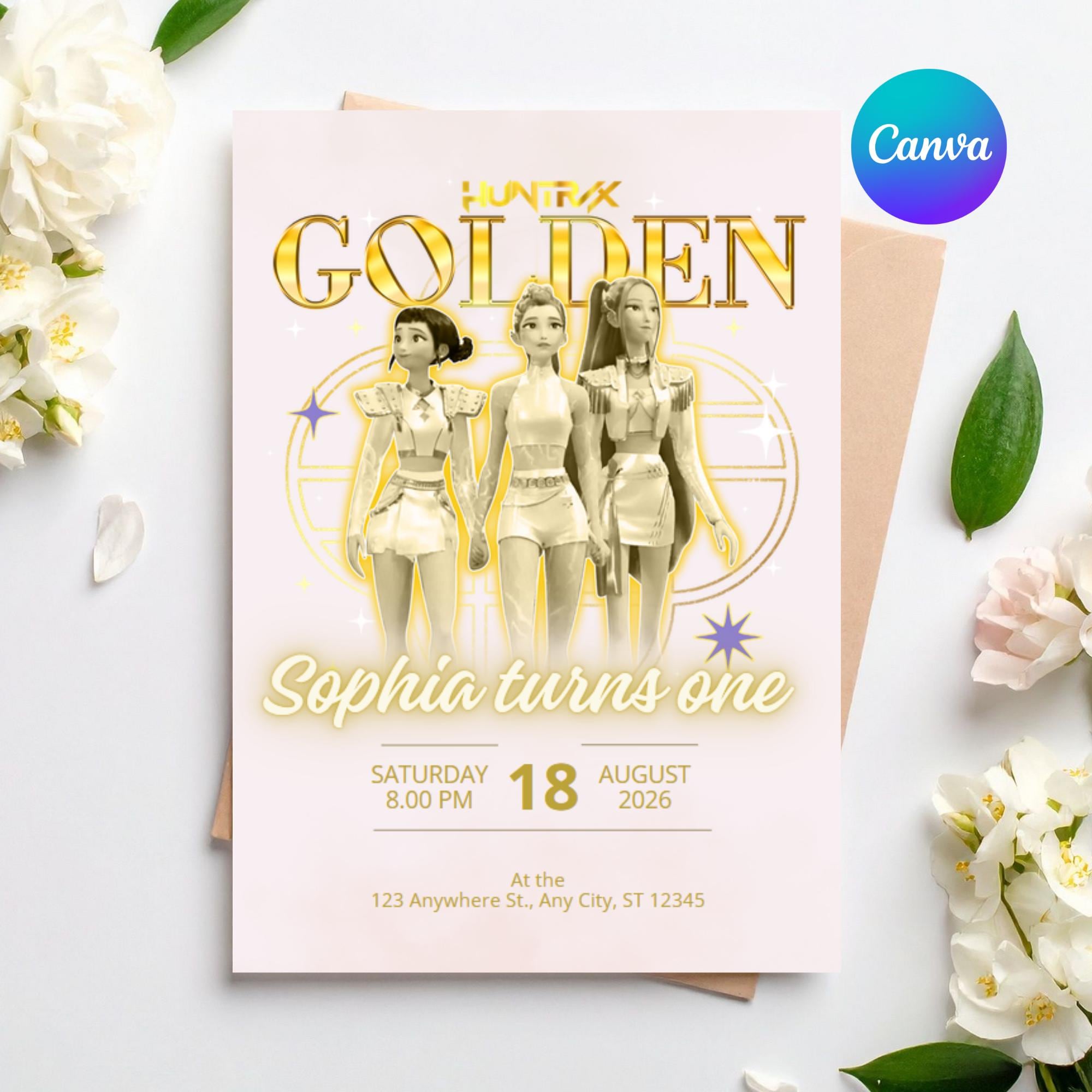 Kpop Golden Invite - Etsy