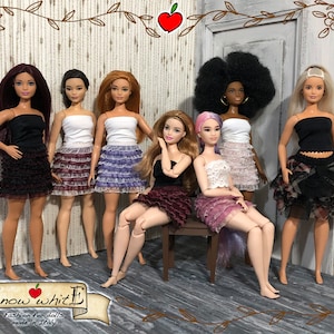 Tulle Skirt for Curvy Fashion Doll (11.5 inch)