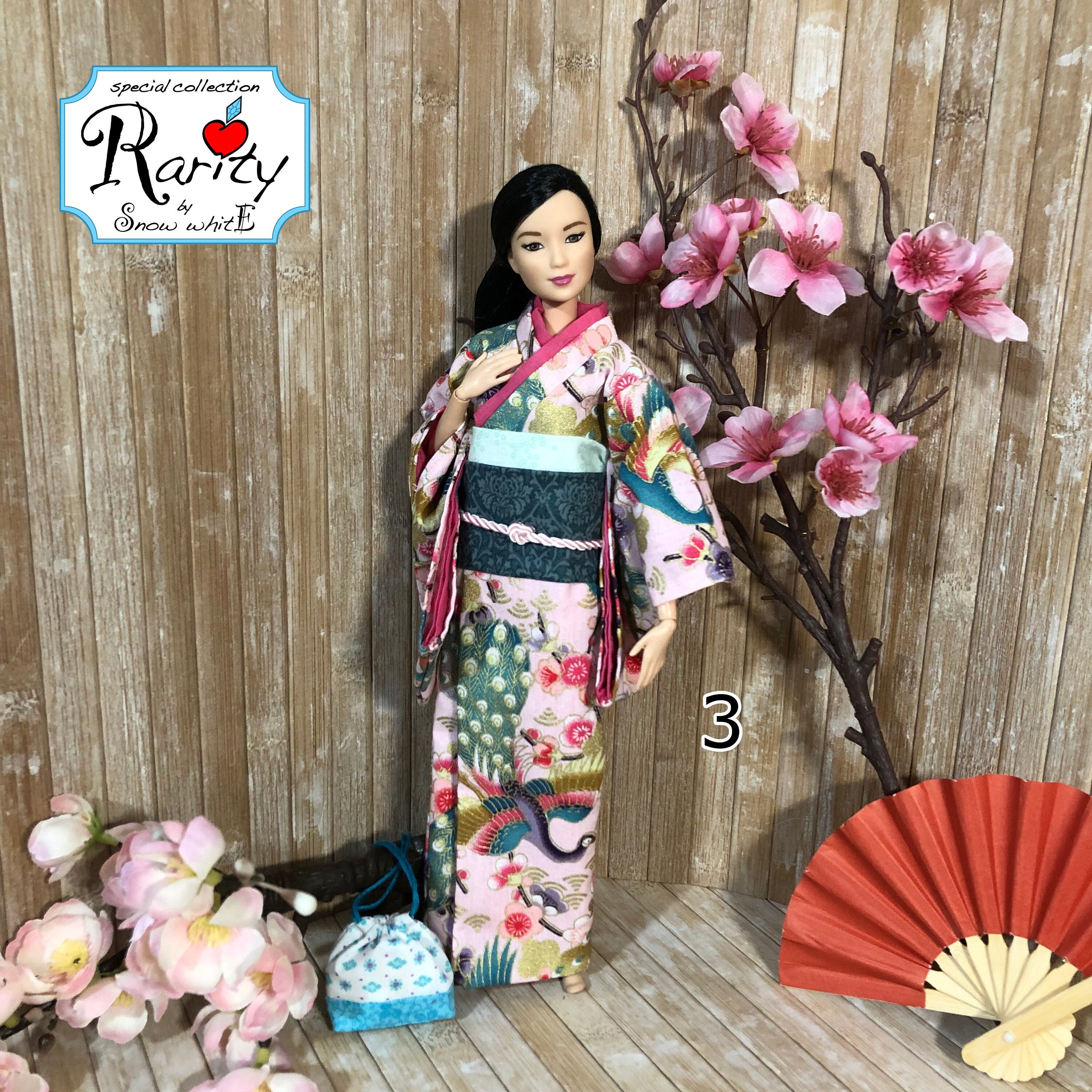 slogan sæt Uddybe Kimono for Barbie and Similar Dolls - Etsy