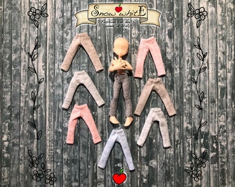 Leggins for Lil Fairy, Azone Picco Neemo 1/12 and similar dolls. Perforated stretch cotton leggins.