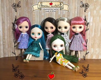 Dress for doll 1/6: Blythe, Licca, Azone Pure Neemo, Momoko and similar dolls.