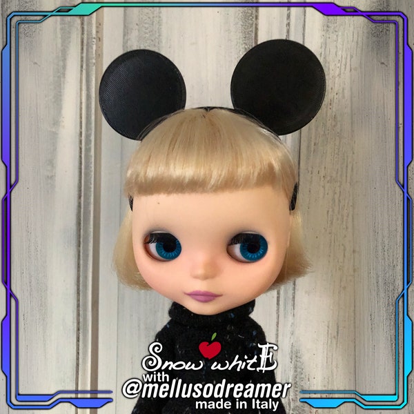 3D printed mouse ears headbands for Blythe