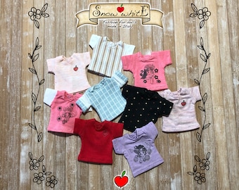 Short sleeve t-shirt for Licca Chan, Blythe, Azone, Momoko.