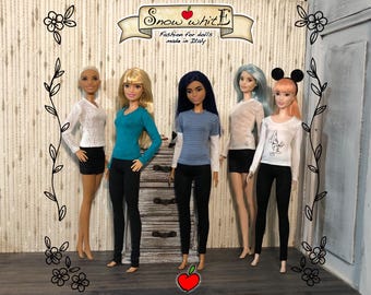 Long Sleeve Doll Shirt: 1/6 Scale Fashion Doll Outfit