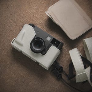 Fujifilm X half (X-HF1) Läderkameraväska: Present till fotograf, vintageväska, lätt reseväska