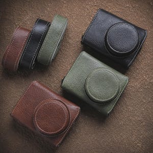 Ricoh GR II läderkameraväska: Present till fotograf, vintageväska, dagliga bilder