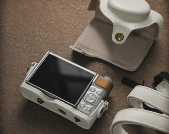 Canon PowerShot SX740 HS / SX730 HS Leather Camera Case: Photographer Gift, Premium Vintage Case, Wanderlust Companion