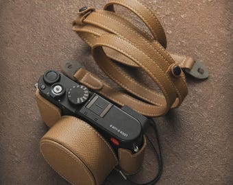 Leren cameratas voor de Leica D-LUX 8: Cadeau voor fotografen, hoogwaardige vintage tas, Street Diaries