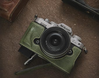 Nikon ZFC leren cameratas: cadeau voor fotografen, vintage tas, Roaming Free