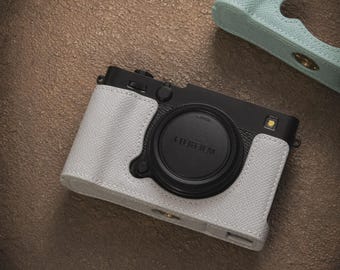 Leren cameratas voor Fujifilm X-E5: Cadeau voor fotografen, hoogwaardige vintage tas, Aesthetic Explorations