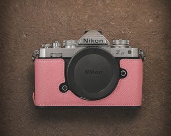 Nikon ZFC leren cameratas: cadeau voor fotografen, vintage tas, koffiehuis-esthetiek