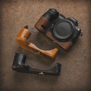 Nikon Z5 / Z6 / Z7 / Z6II / Z7II Läderfodral för kamera: Present till fotograf, Vintagefodral, Roamingfritt