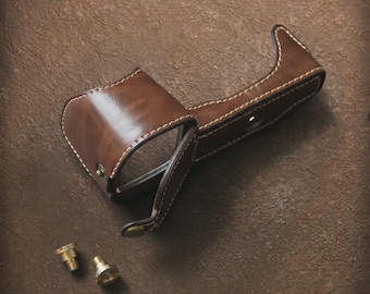 Leren cameratas voor Sony A6400 / A6100: Cadeau voor fotografen, hoogwaardige vintage tas, lichtgewicht reistas