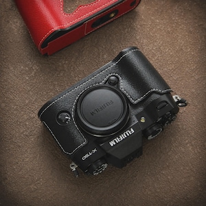 Fujifilm X-T50 Läderkameraväska: Present till fotograf, Premium Vintage-väska, Everyday Chronicles