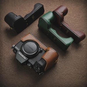 Fujifilm X-S20 läderkameraväska: Present till fotografen, premium vintageväska, reslustföljeslagare
