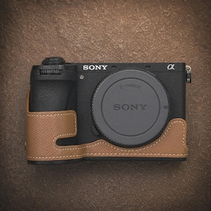 Sony A6700 Leather Camera Case: Photographer Gift, Vintage Case, Endless Roads