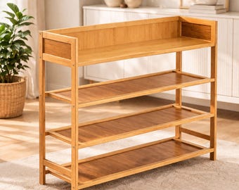 Shoe Rack and Shoe Stroge Bench - Entryway Bench, Shoe Rack Organizer, Home Furnishings, Wooden Shoe Rack, Shoe Cabinet