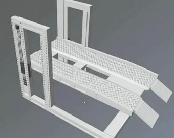 Hot Wheel/Die-cast Model Car Lift Stand Resin, Diorama Display Assembly Required