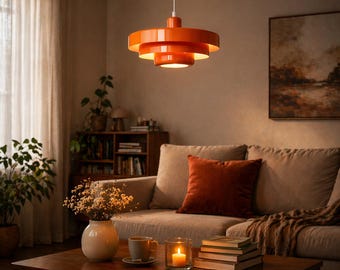 Nordisk pendellampa – Retro skandinavisk taklampa, mysig minimalistisk heminredning