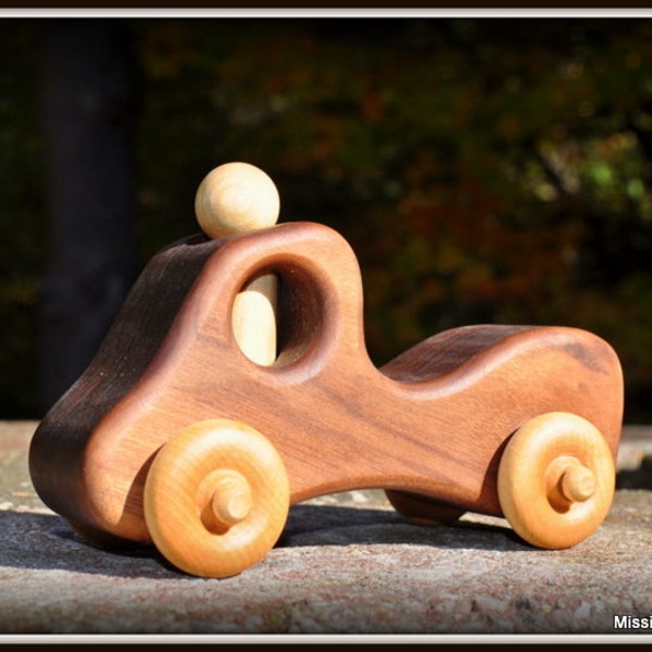 Special***Nutty Pickup Truck - Waldorf Walnut Wooden Toy Pickup Truck with Removable Driver