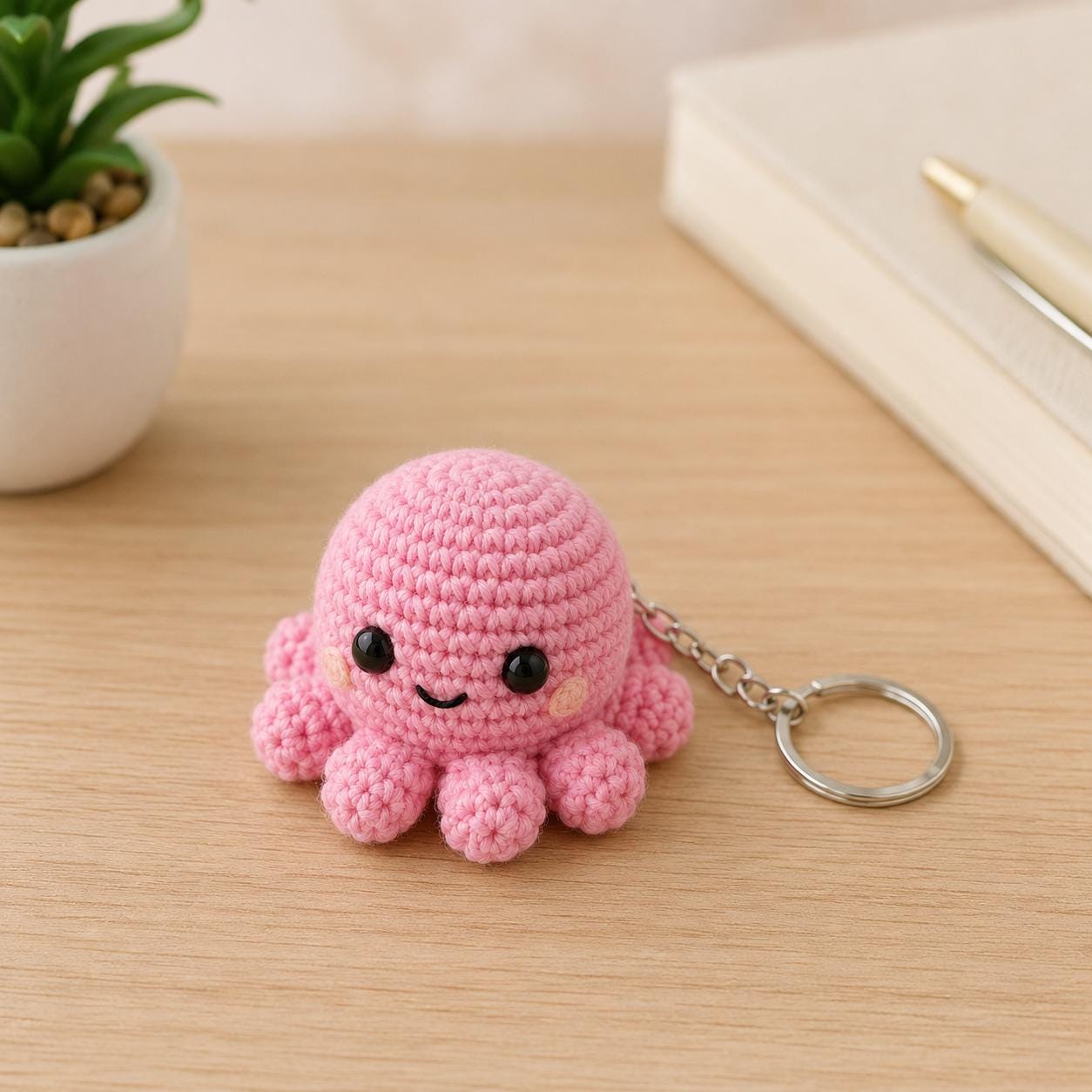 39 Octopus Crochet Patterns for Amigurumi, Plushies, Keychains, and Statement Makes 7 Crochet Octopus Keychain