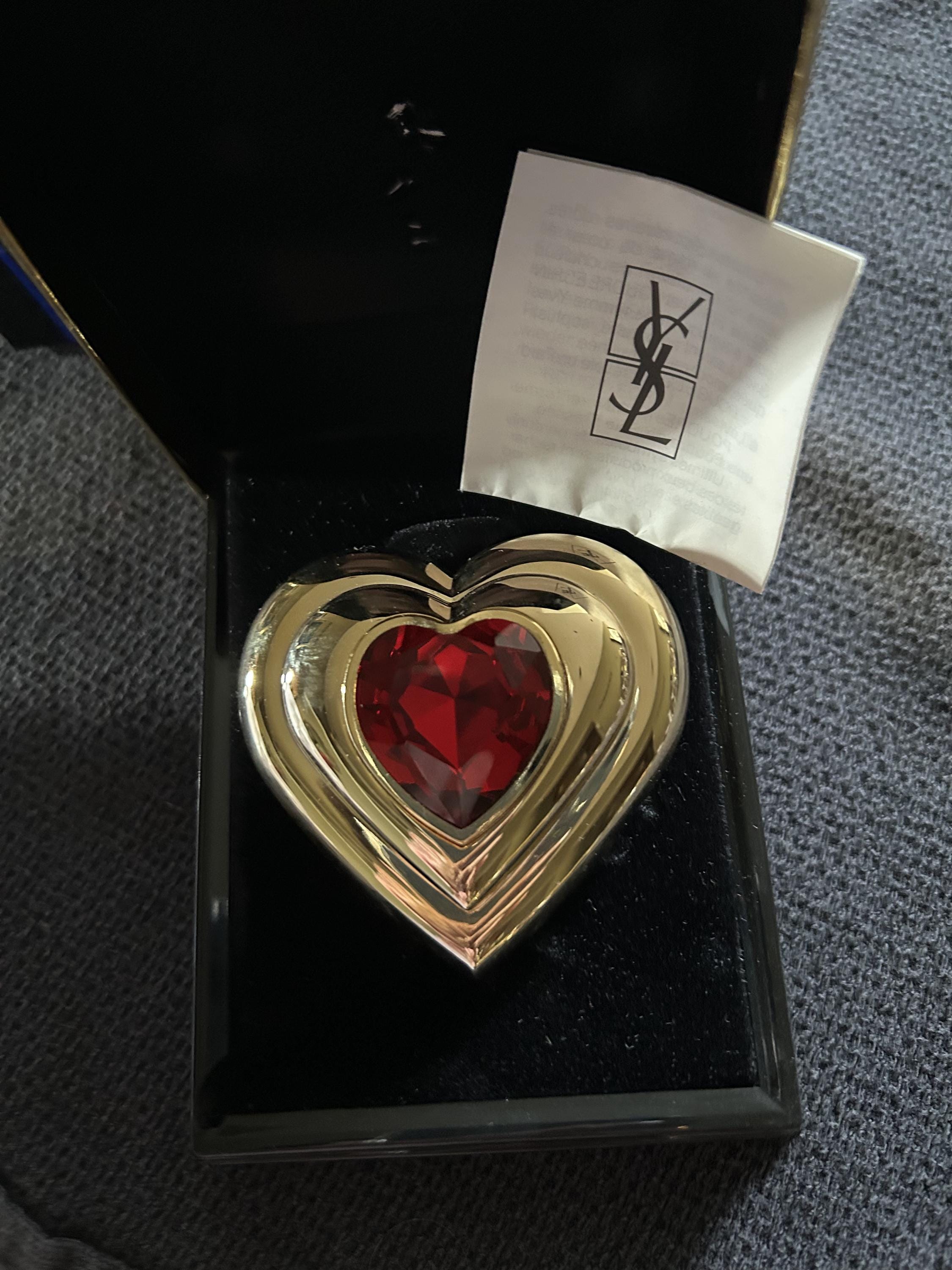 イヴ・サンローラン ／ジュエルパウダーケース グリーン　ヴィンテージ Yves Saint Laurent Jewel Powder - Etsy