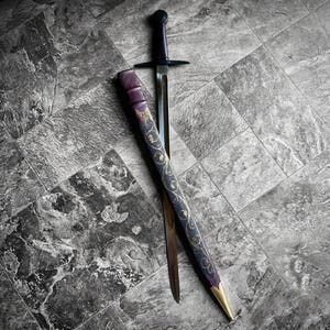 Spada da combattimento forgiata a mano, 97 cm, in acciaio ad alto tenore di carbonio, regalo medievale per lui