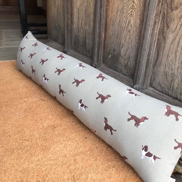 Spaniels Draught Excluder - Sophie Allport Spaniel Fabric