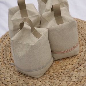 Natural Linen Door Stop