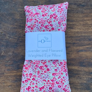 Almohada para ojos con peso de lavanda y linaza - Liberty Fabric